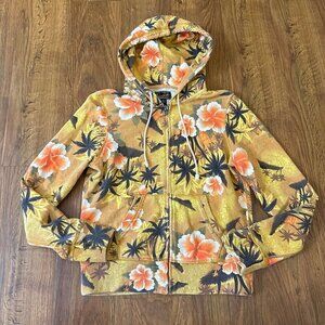 Vintage Y2K Lucky Brand California Hawaiian zip up hoodie